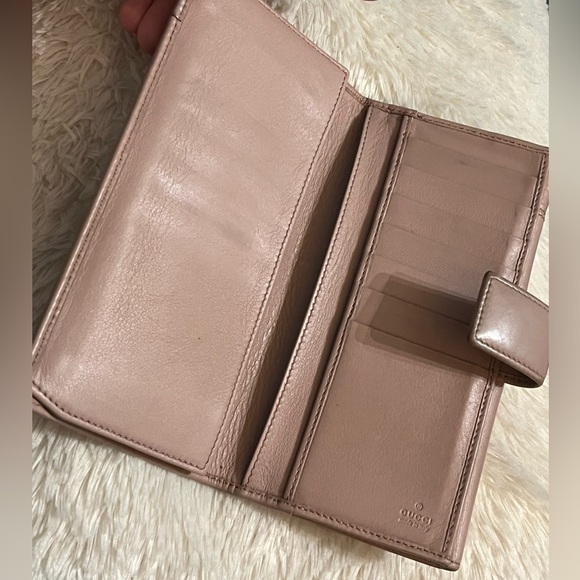 Gucci Blush Pink Leather Continental Wallet - Picture 9 of 15